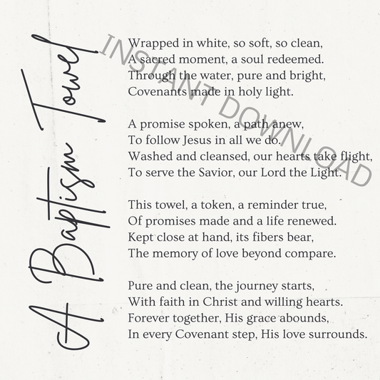 LDS Poem About Baptism: A Heartfelt Covenant Message