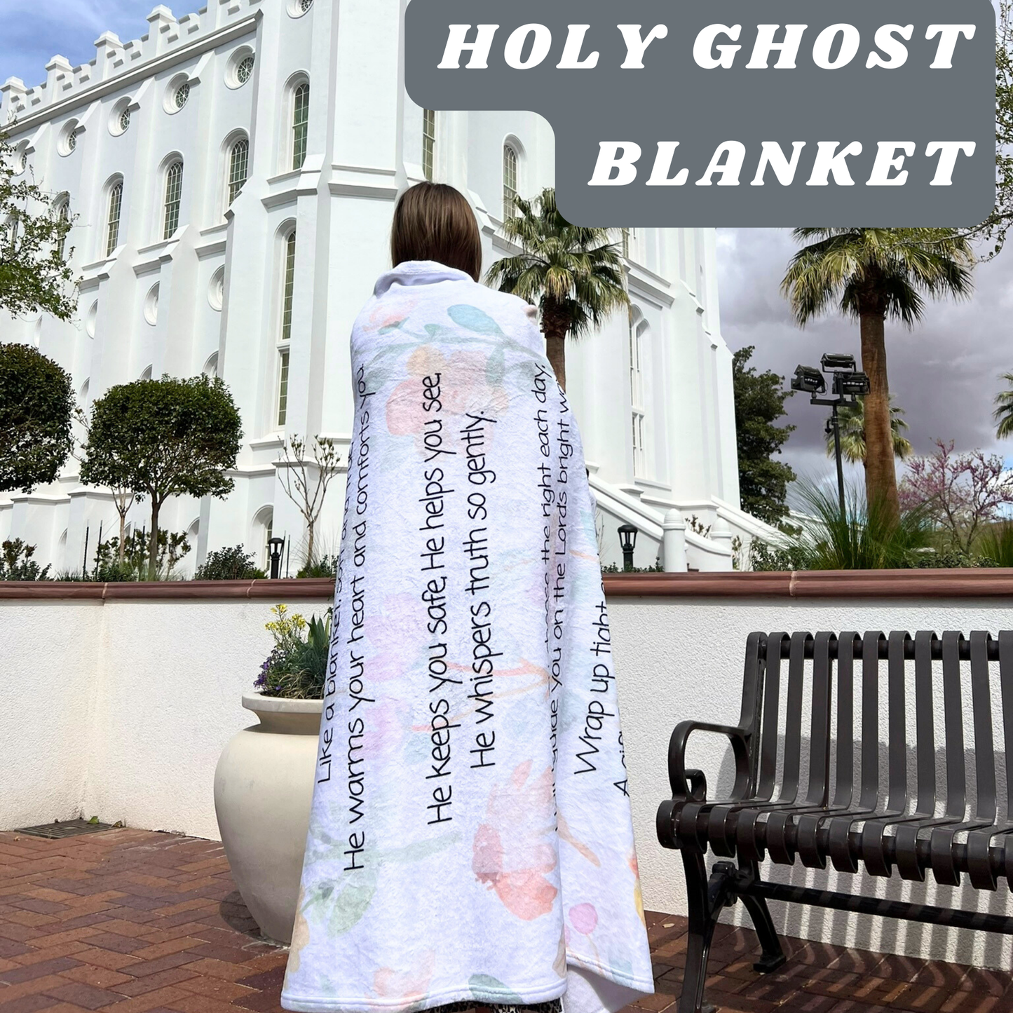 Holy Ghost Baptism Blanket | Floral