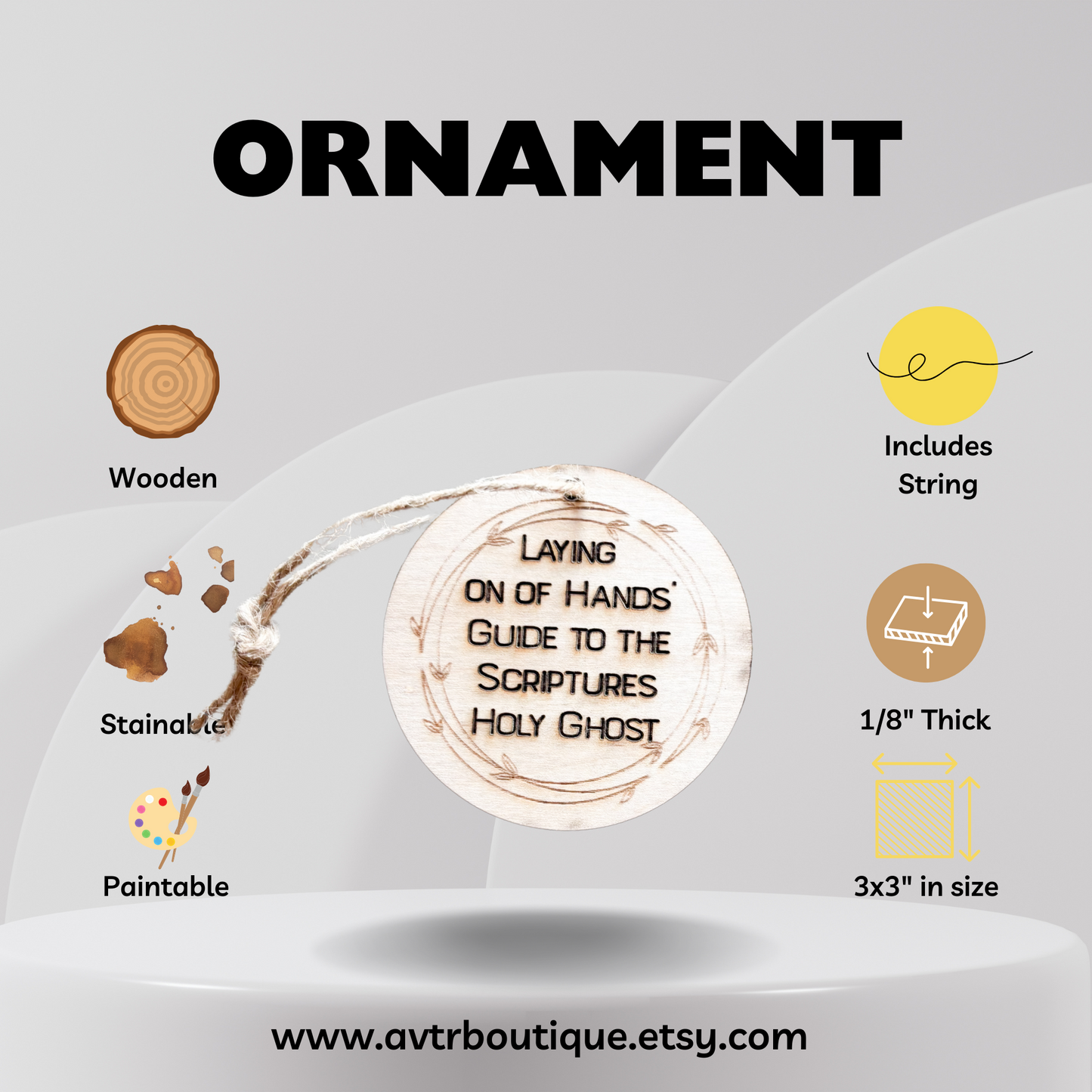 Christ Centered Advent Ornaments