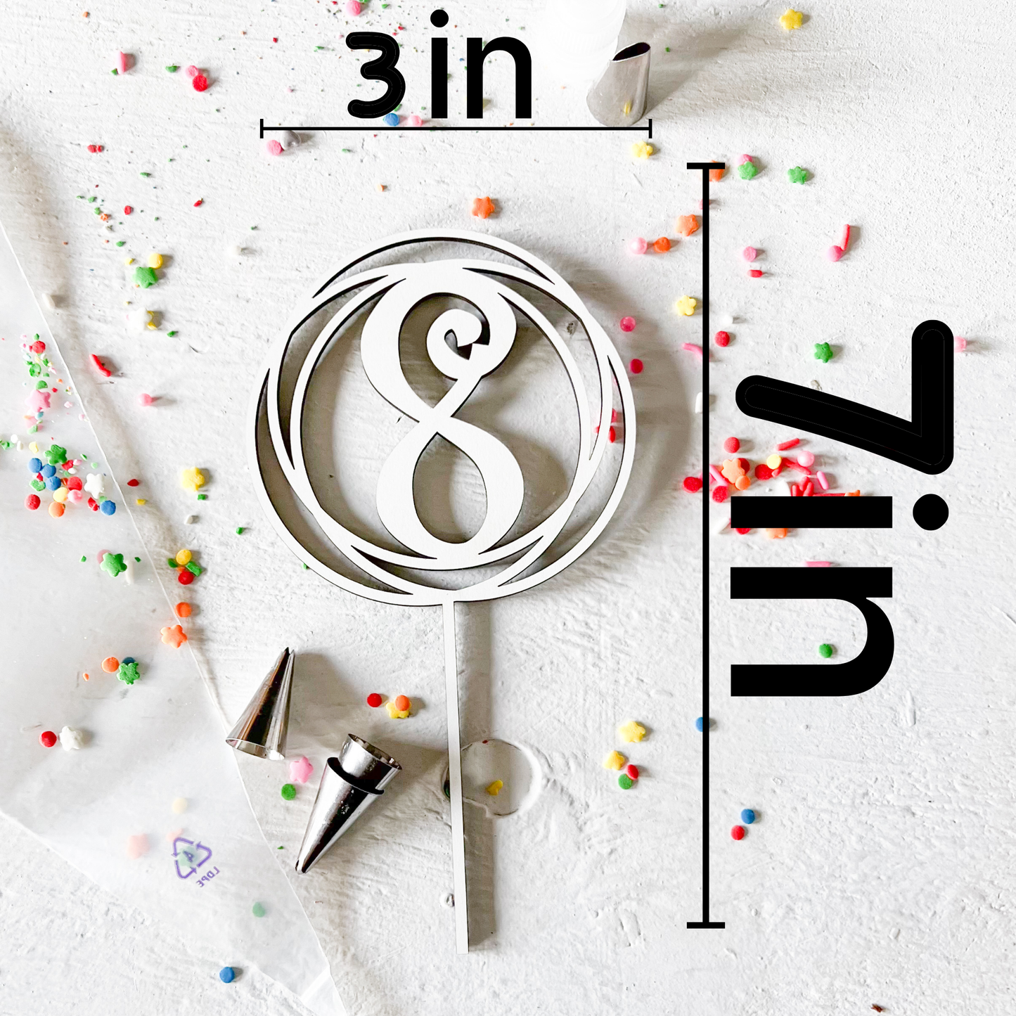 CTR Baptism Cake Topper