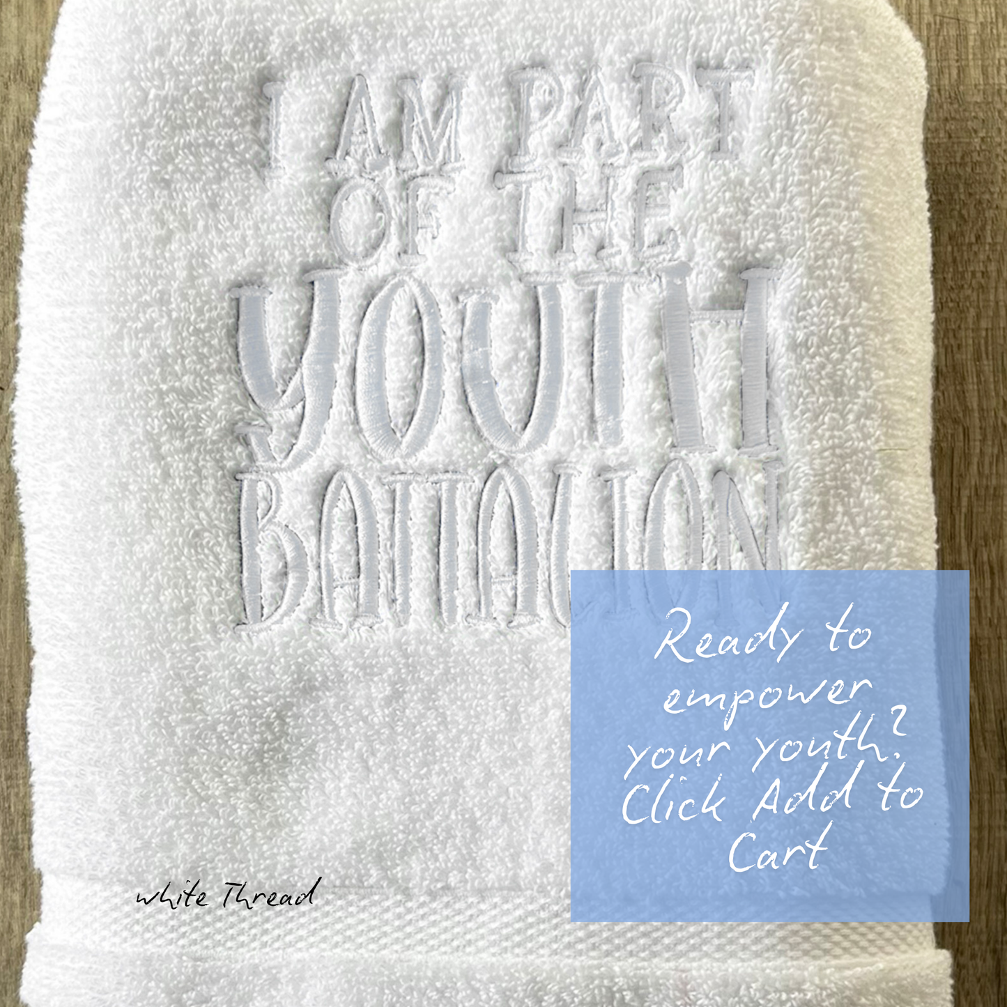 Youth Battalion Embroidered Towel