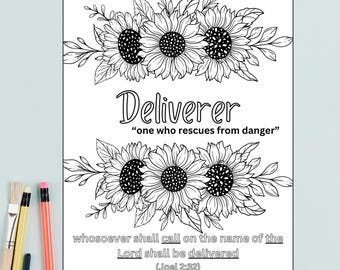 Deliverer | Joel 2:32 Coloring Page
