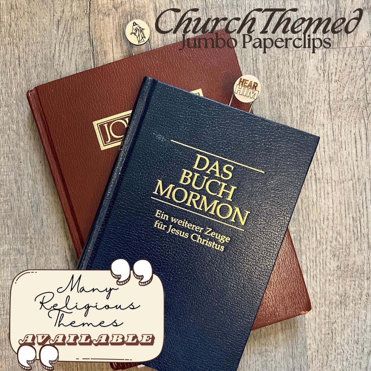 LDS Temple Paperclip Bookmark