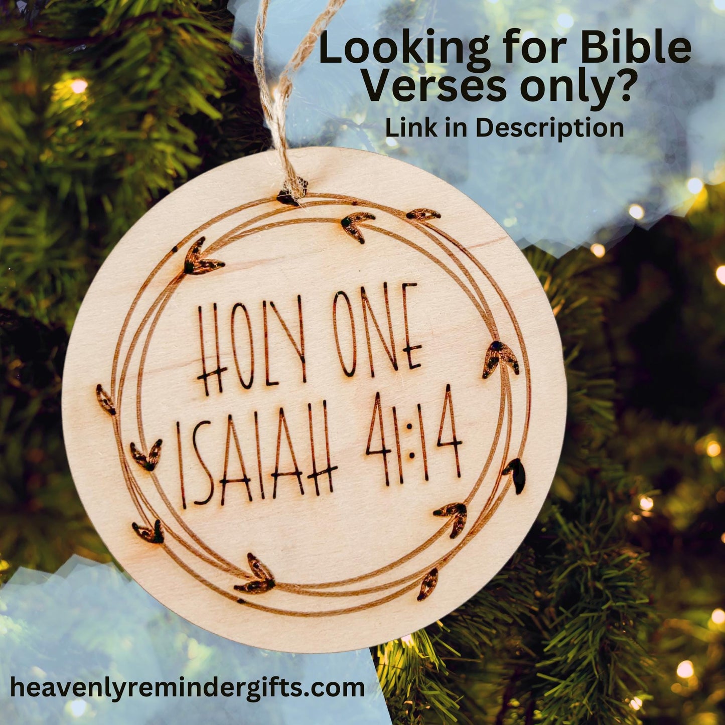 25 Names of Jesus Christ Christmas Ornaments: Book of Mormon