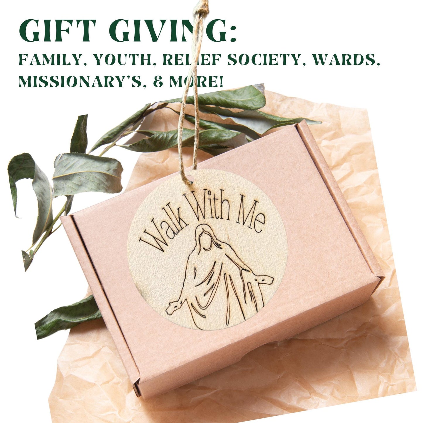 Walk with Me Jesus Christ Ornament: Round