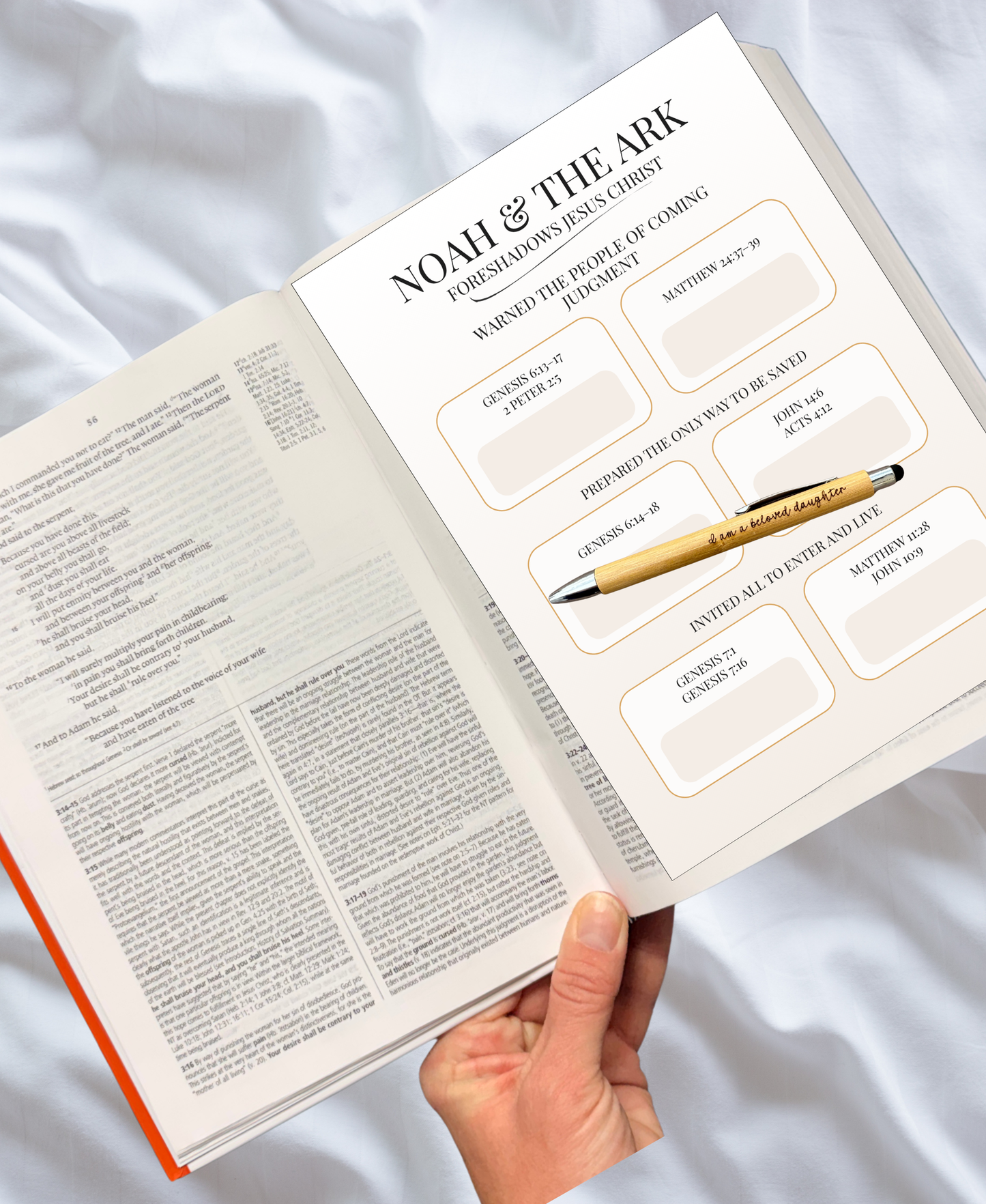 Noah & the Ark as a Type and Shadow of Jesus Christ – Old Testament Scripture Study Worksheet