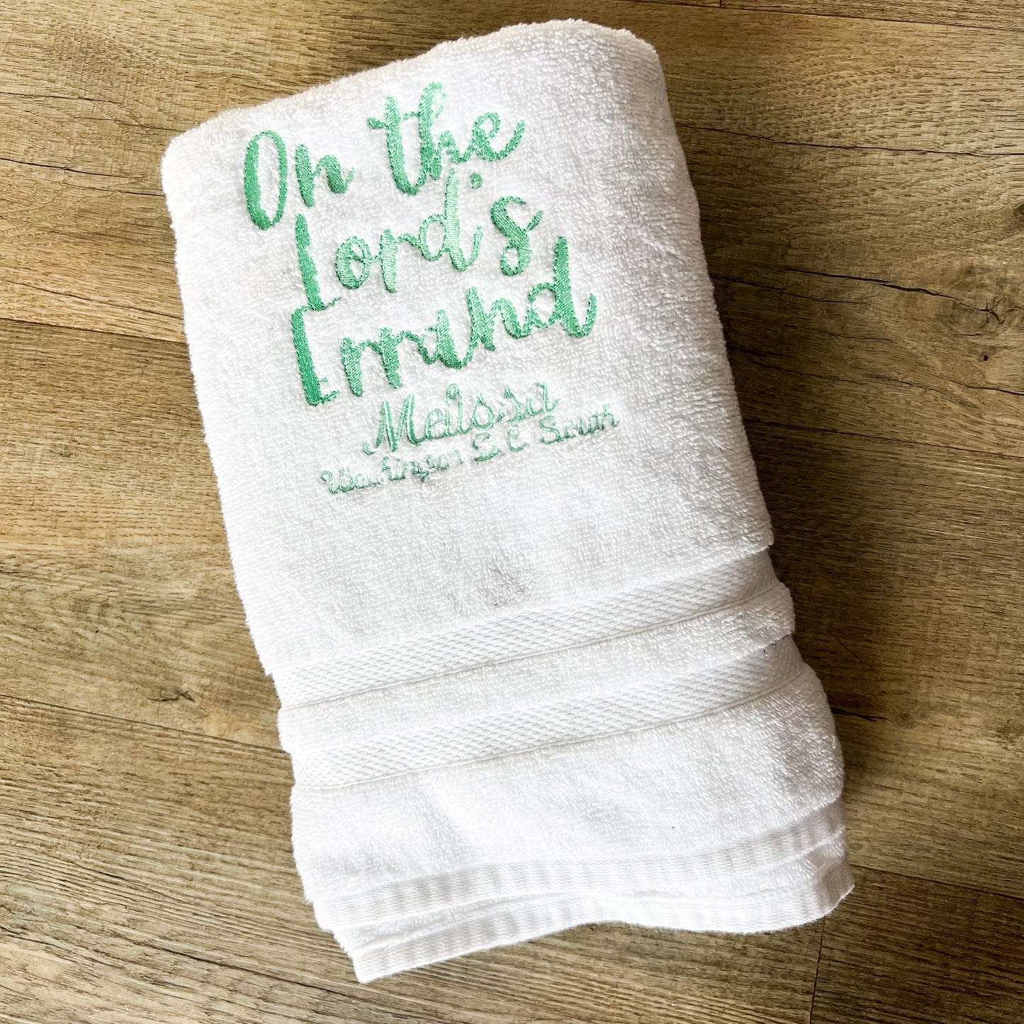 On the Lord's Errand LDS Missionary Towel