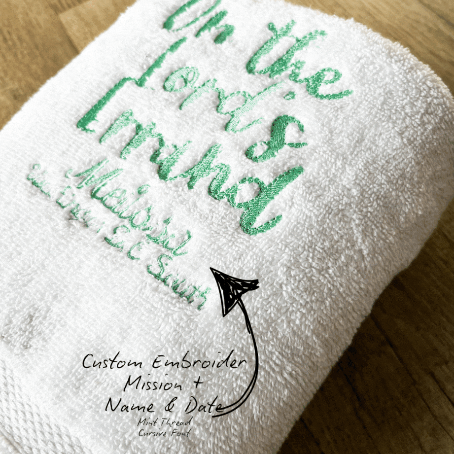 On the Lord's Errand LDS Missionary Towel