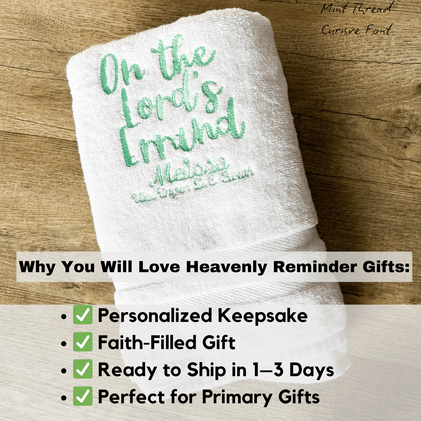 On the Lord's Errand LDS Missionary Towel