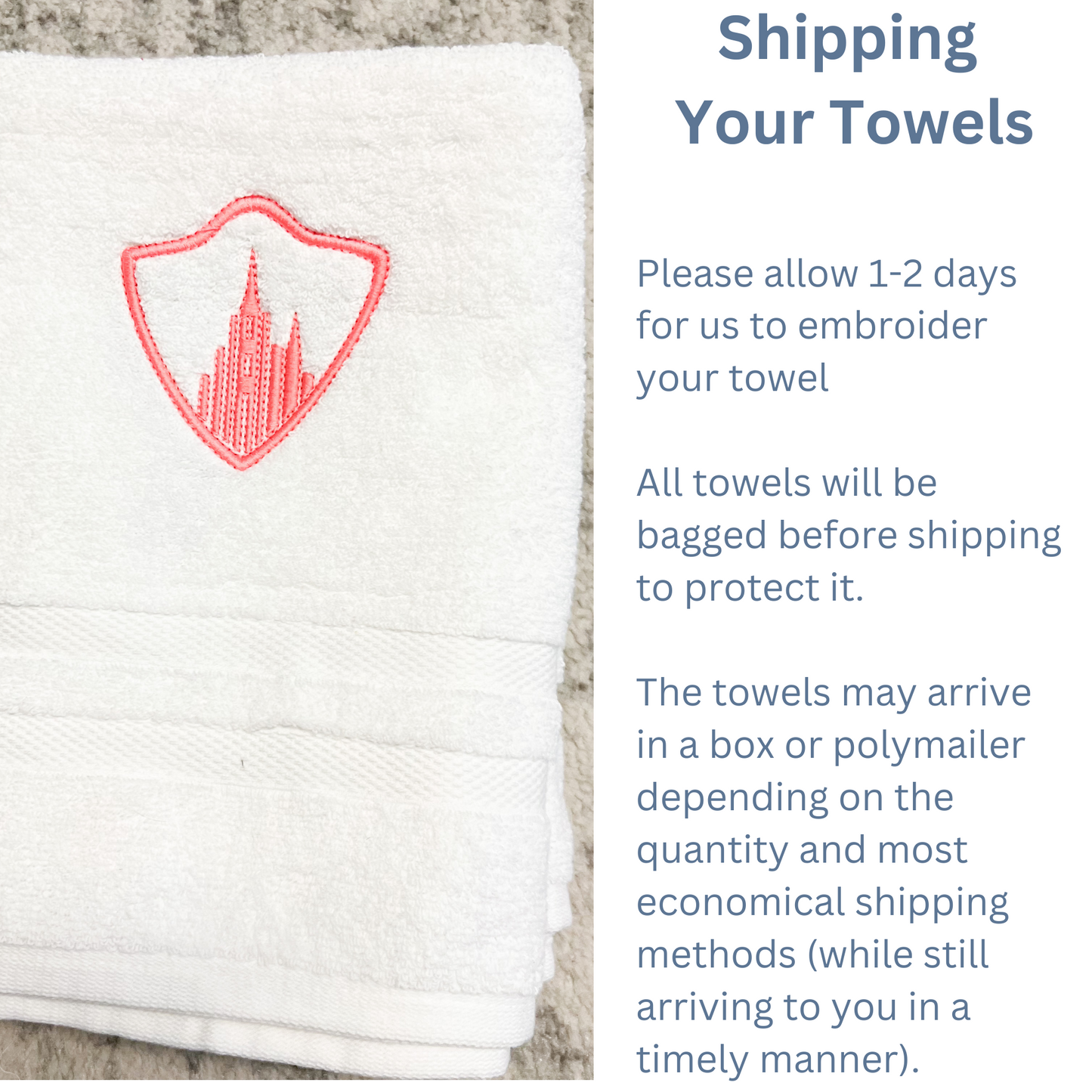 Strive to Be Baptism Towel | Temple