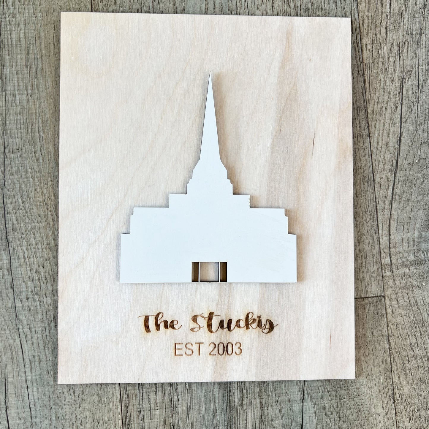 Custom Wedding Temple Sign | Personalized