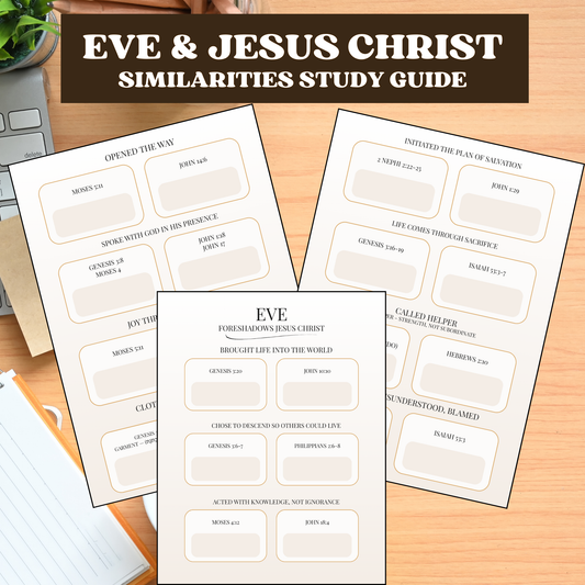 Eve as a Type and Shadow of Jesus Christ – Scripture Study Worksheet