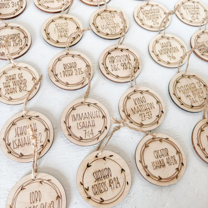Christ Centered Advent Ornaments