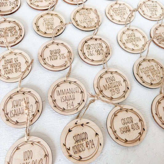 Christ Centered Advent Ornaments