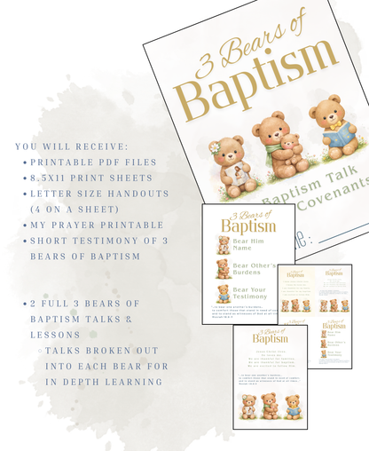 3 Bears of Baptism Talk