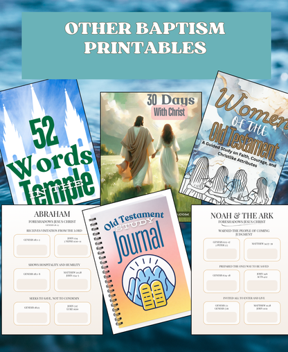 3 Bears of Baptism Printable Bundle