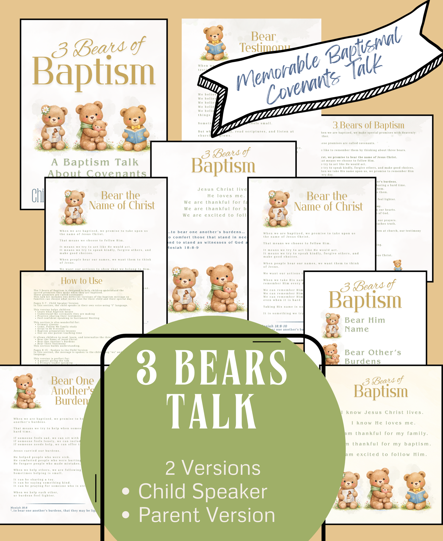 3 Bears of Baptism Talk