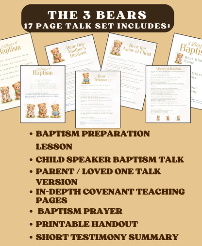 3 Bears of Baptism Talk