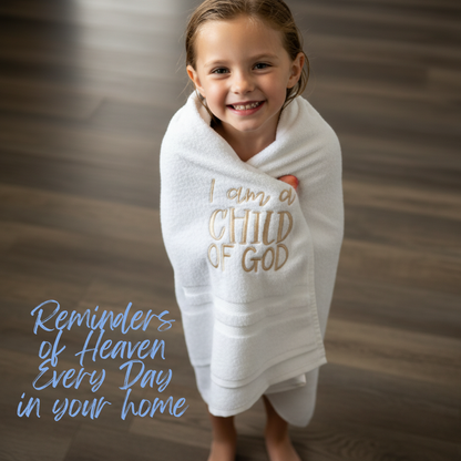 Child of God | Personalized LDS Baptism Towel