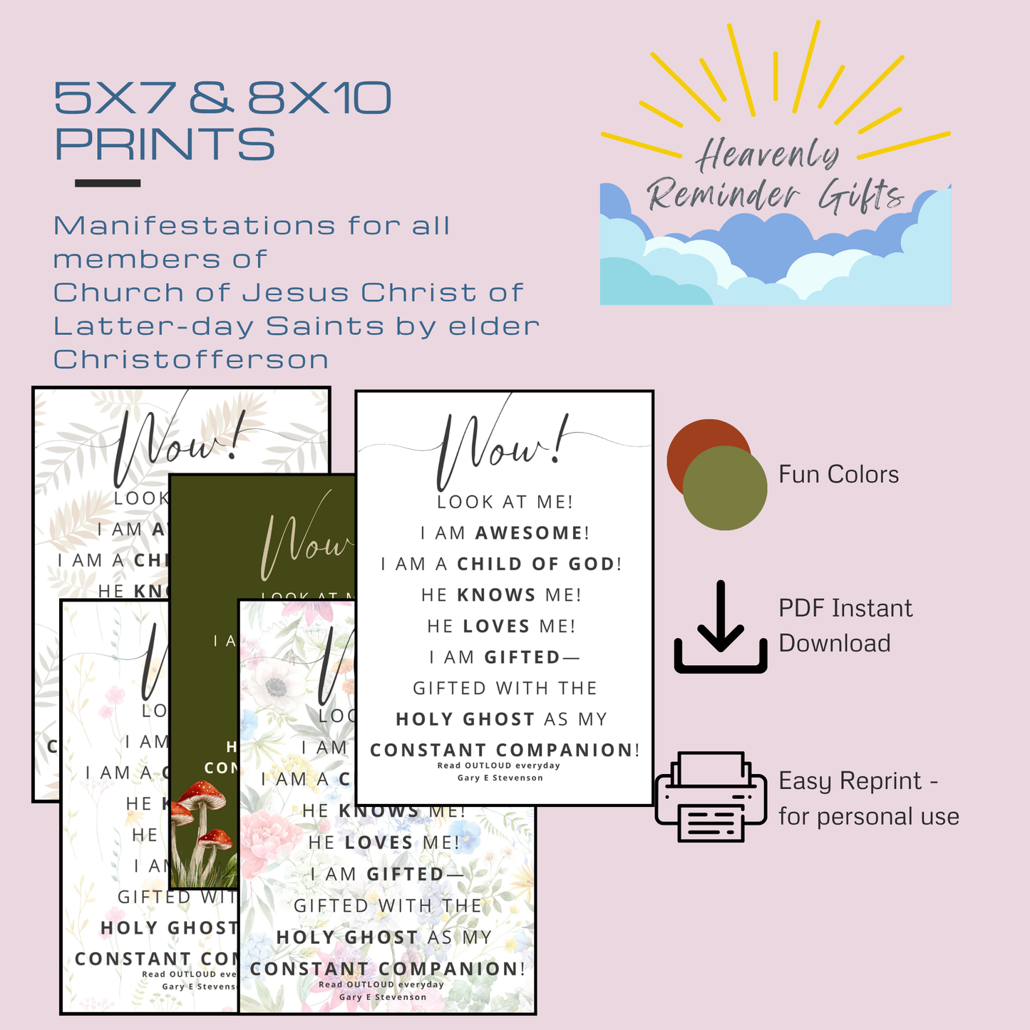 Wow! Look at Me Manifestation | Child of God Printable