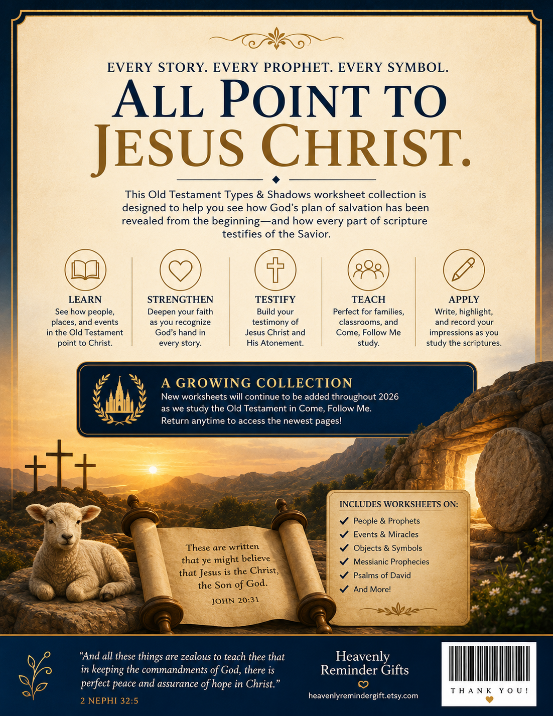 Old Testament Types & Shadows of Jesus Christ Workbook