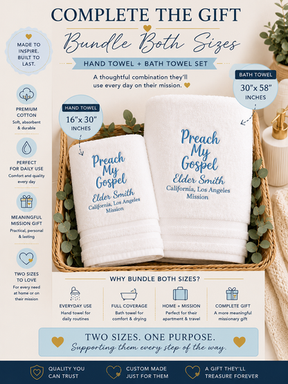 Personalized Missionary Towels