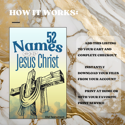 52 Names of Jesus Christ Study Guide Notebook | Old Testament