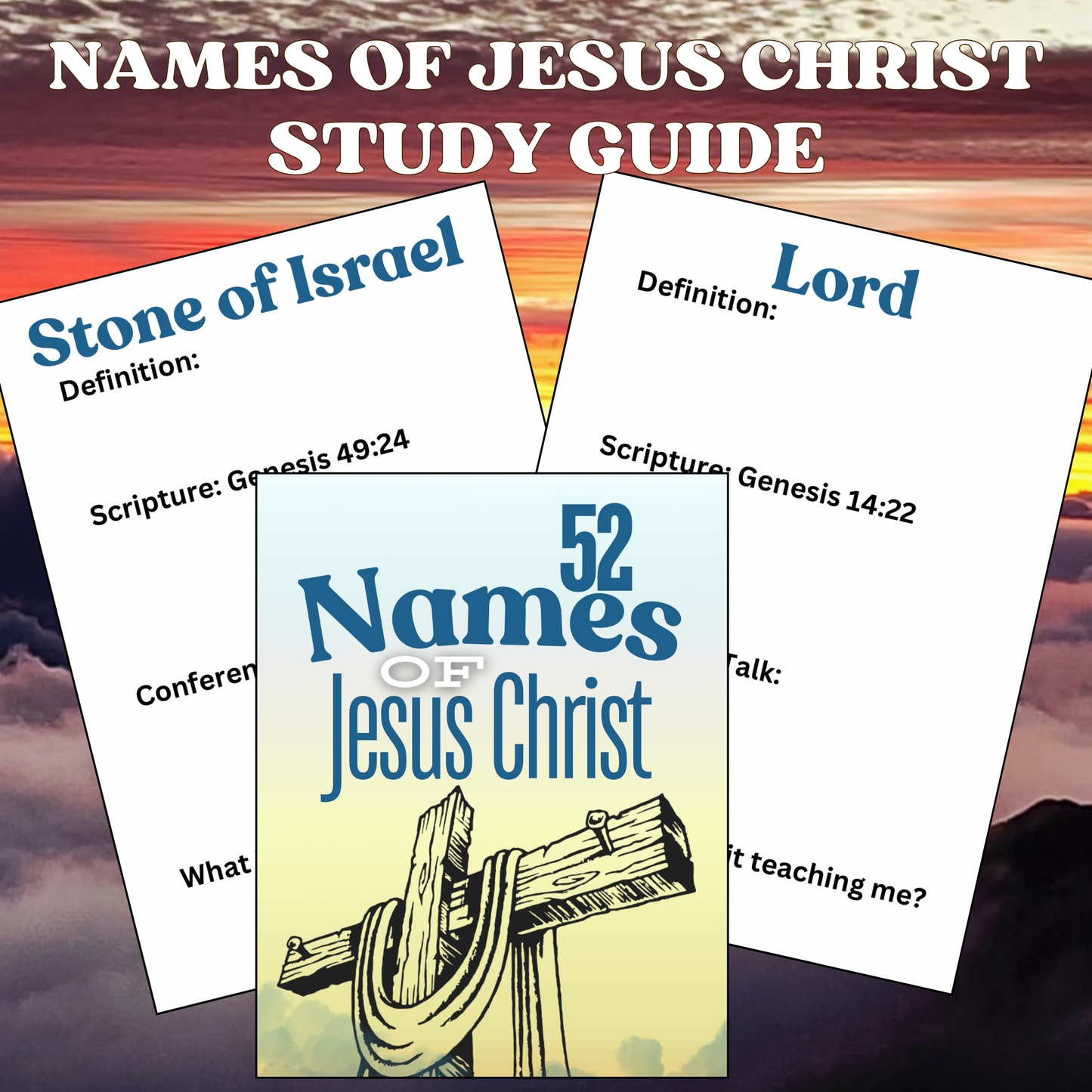 52 Names of Jesus Christ Study Guide Notebook | Old Testament