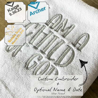 Child of God | Personalized LDS Baptism Towel