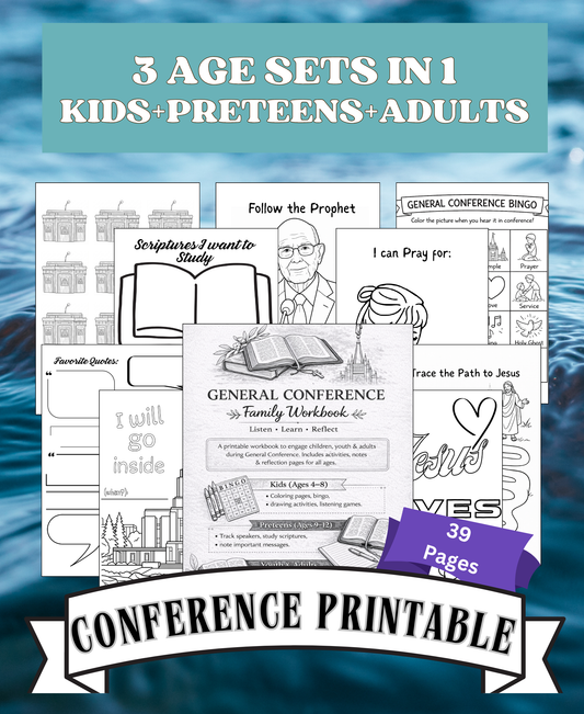 LDS General Conference Activity Packet