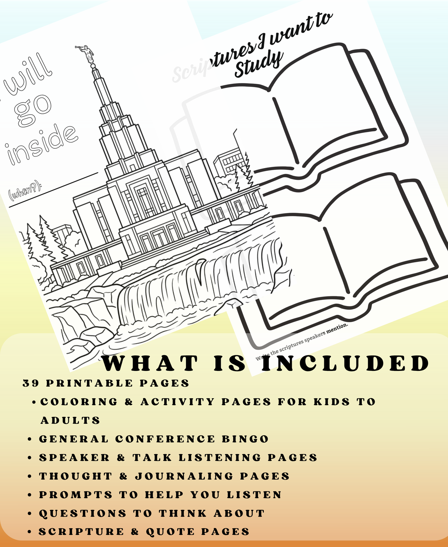 LDS General Conference Activity Packet