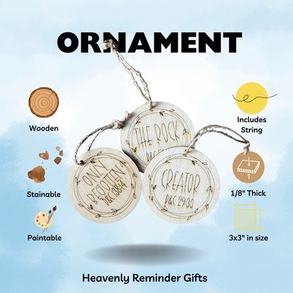 25 Names of Christ Wooden Ornament Set – Doctrine & Covenants Collection
