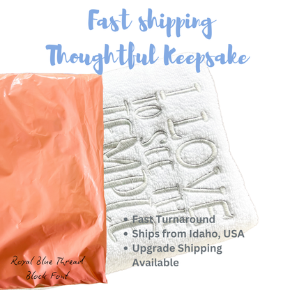 I Love to See the Temple – LDS Baptism Towel for Kids