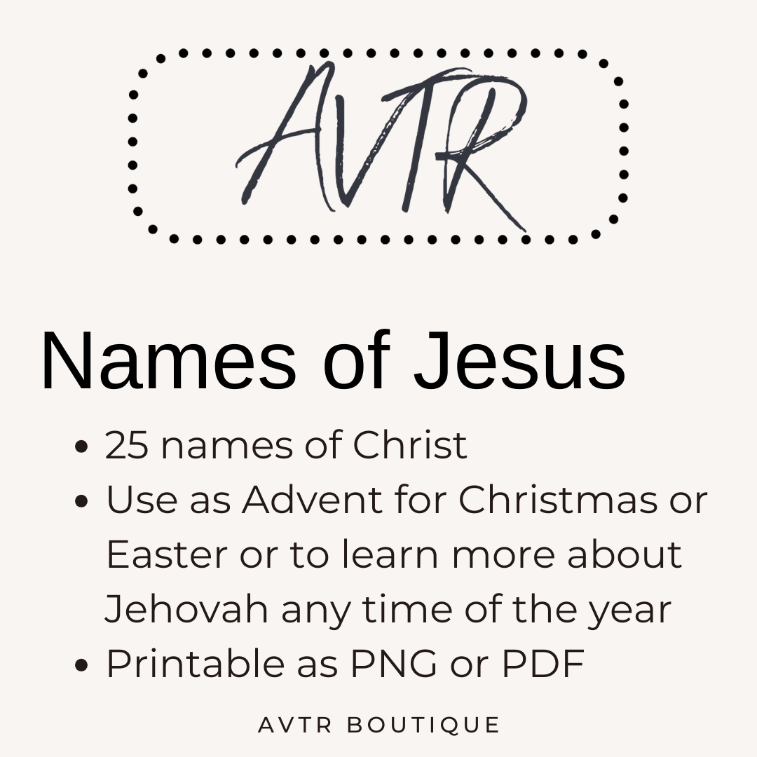 Names of Christ Printable