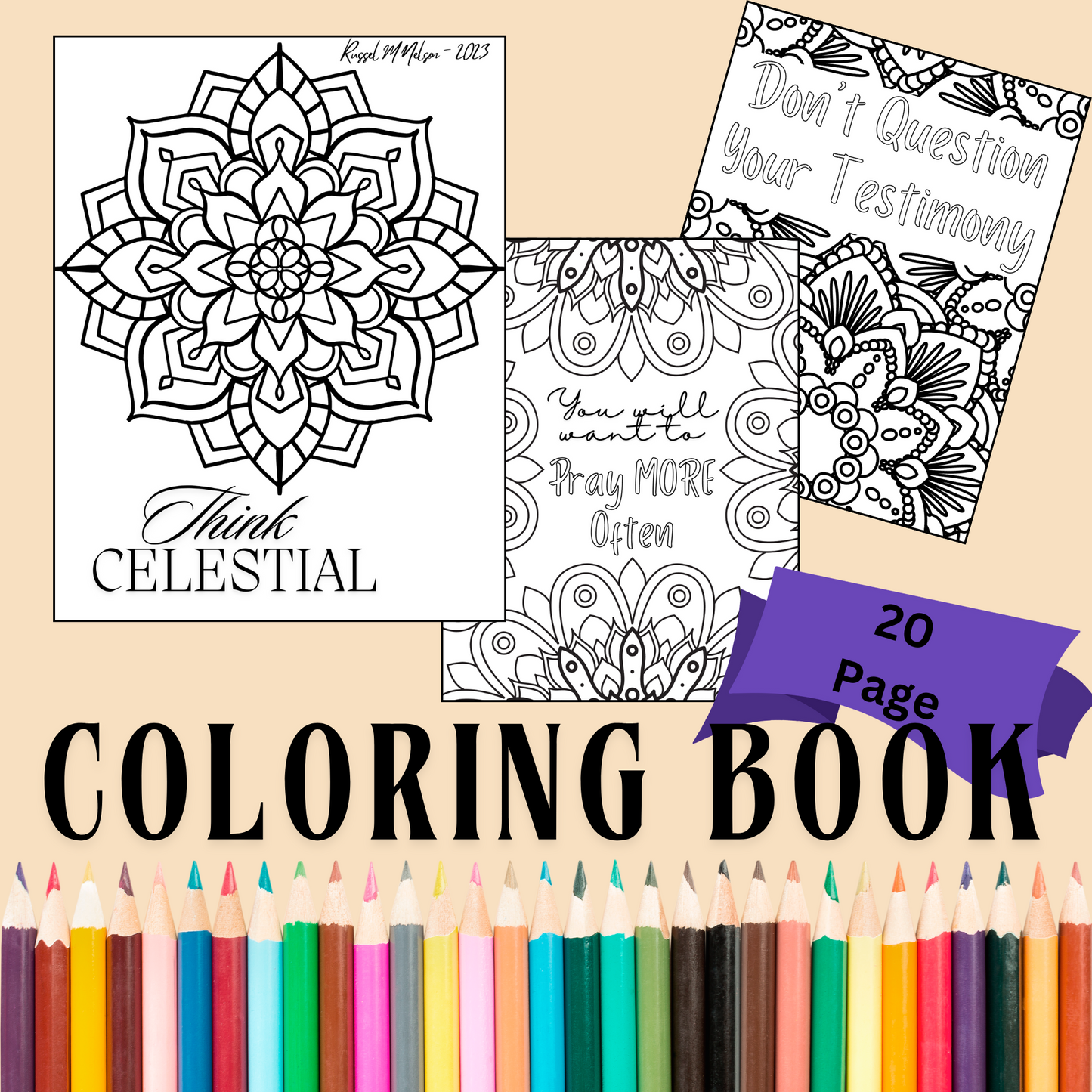 Think Celestial Coloring Book