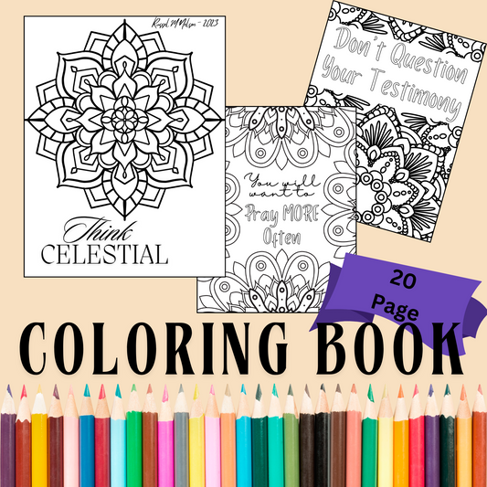 Think Celestial Coloring Book