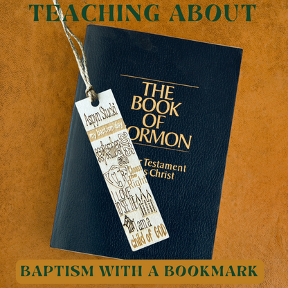 Baptism Themed Bookmark