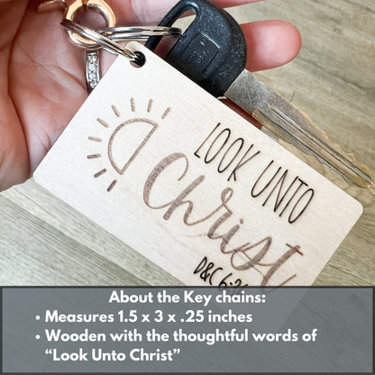 Look Unto Christ Keychain