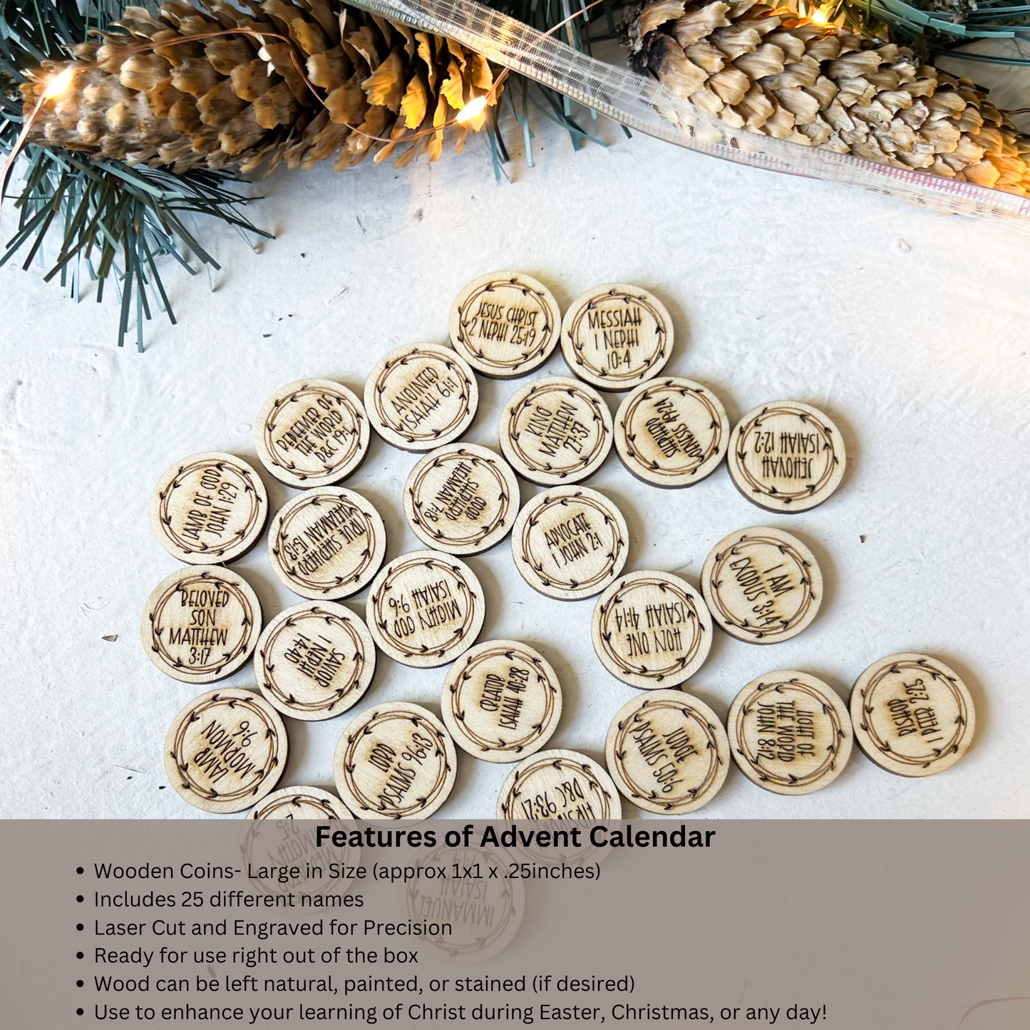 Faith Centered Advent Coins