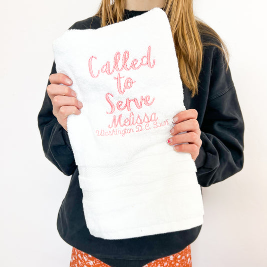 Called to Serve LDS Missionary Towel