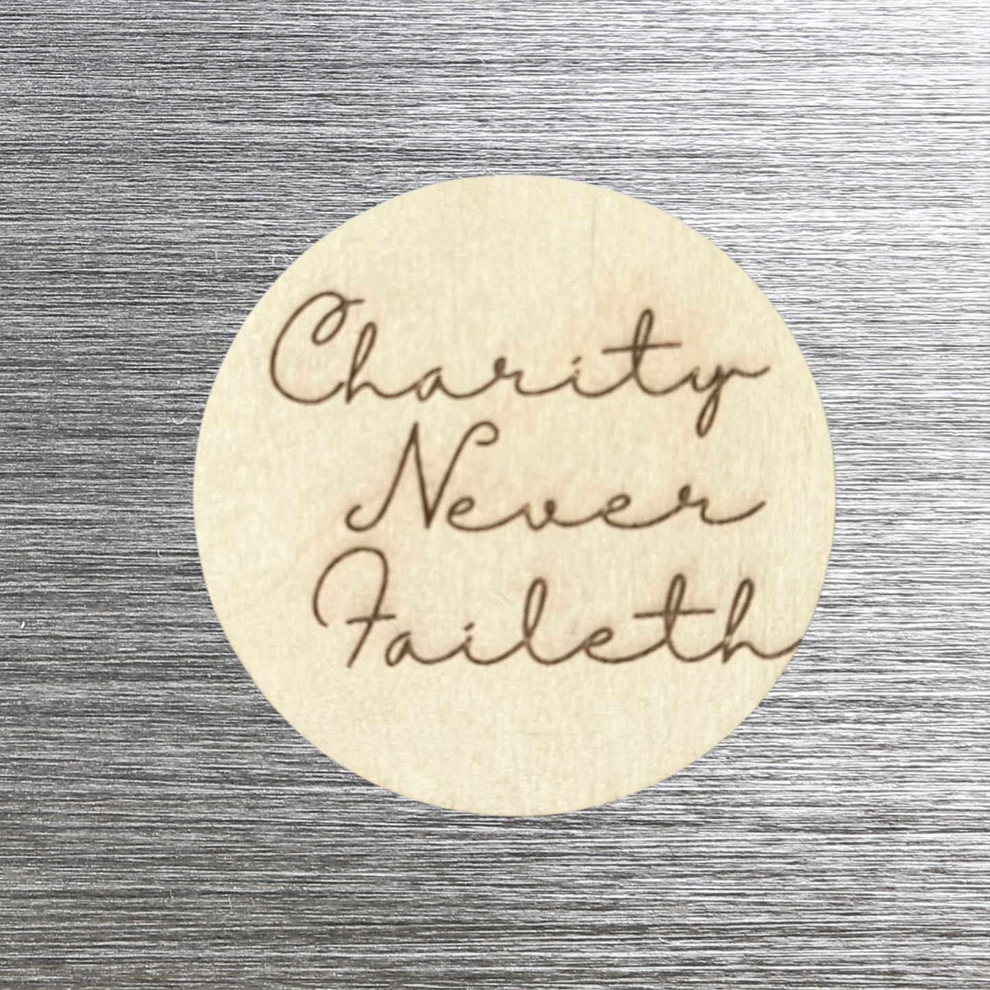 Relief Society Magnet | Charity Never Failth
