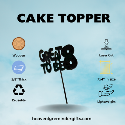 CTR Baptism Cake Topper