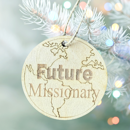 Future Missionary Ornament | Globe