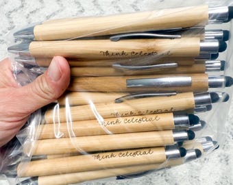 Engraved Bamboo Scripture Pen, LDS Missionary Gift, Elder Sister Fa...
