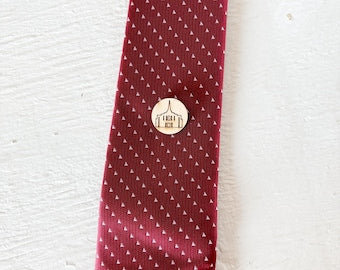 Temple Tie Tacks | Church Lapel Pink LDS Mens Accessory