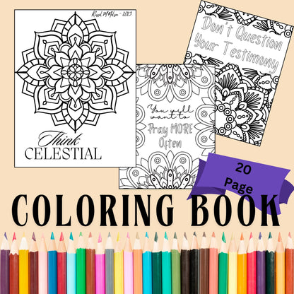 Think Celestial Art Adult & Kids Coloring Pages