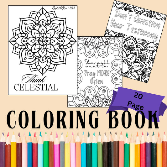 Think Celestial Art Adult & Kids Coloring Pages