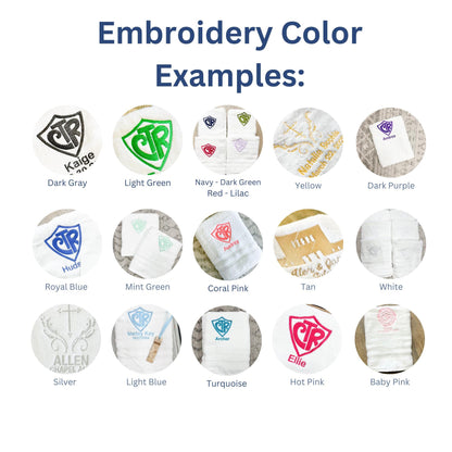 Cross Catholic Baptism Towel: Personalized