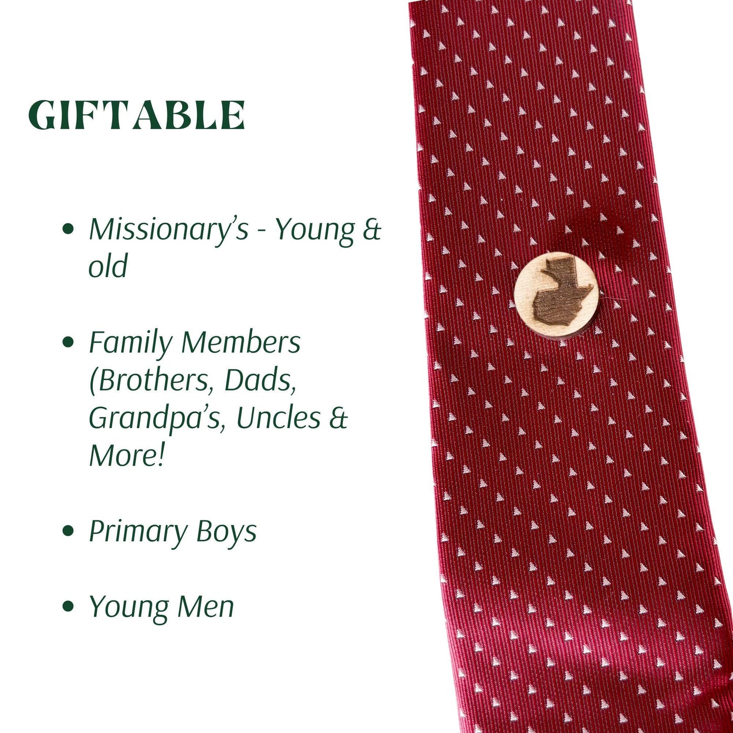 Through Christ LDS Tie Pin: Custom Options Available