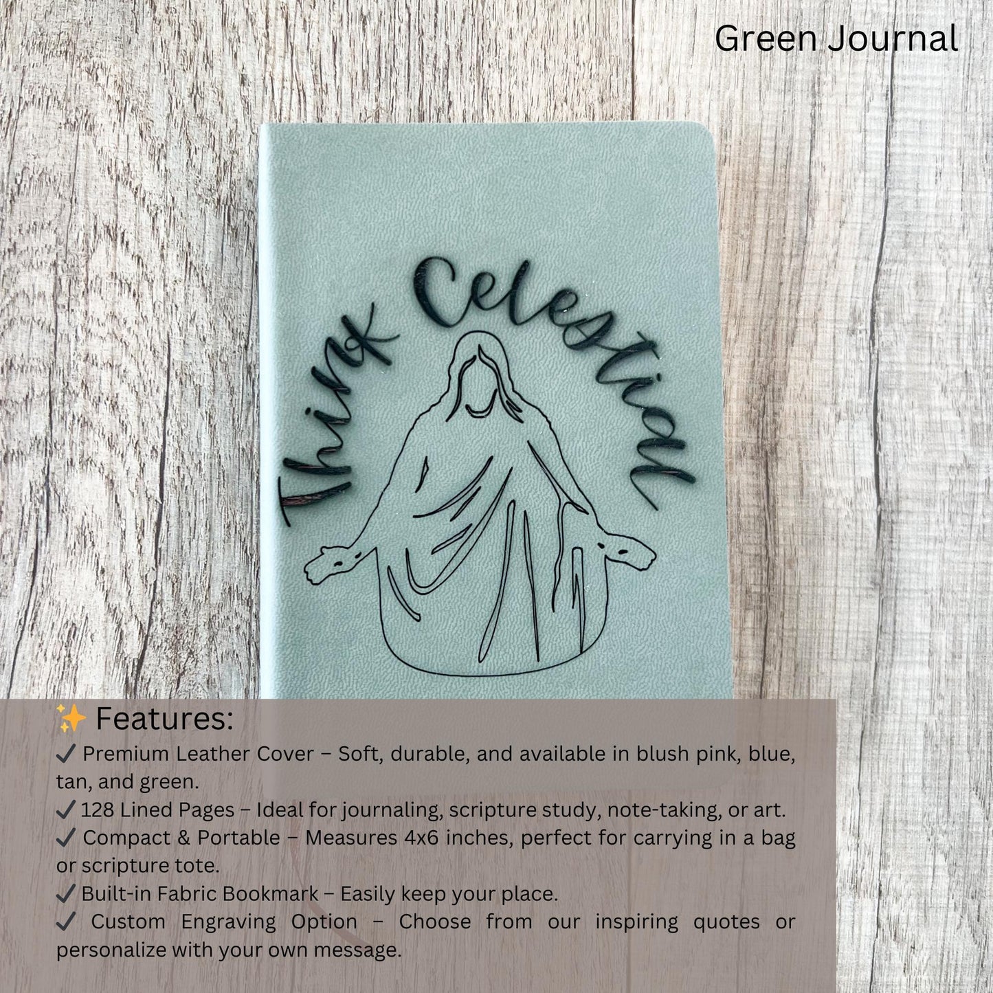 Christian Engraved Leather Journal